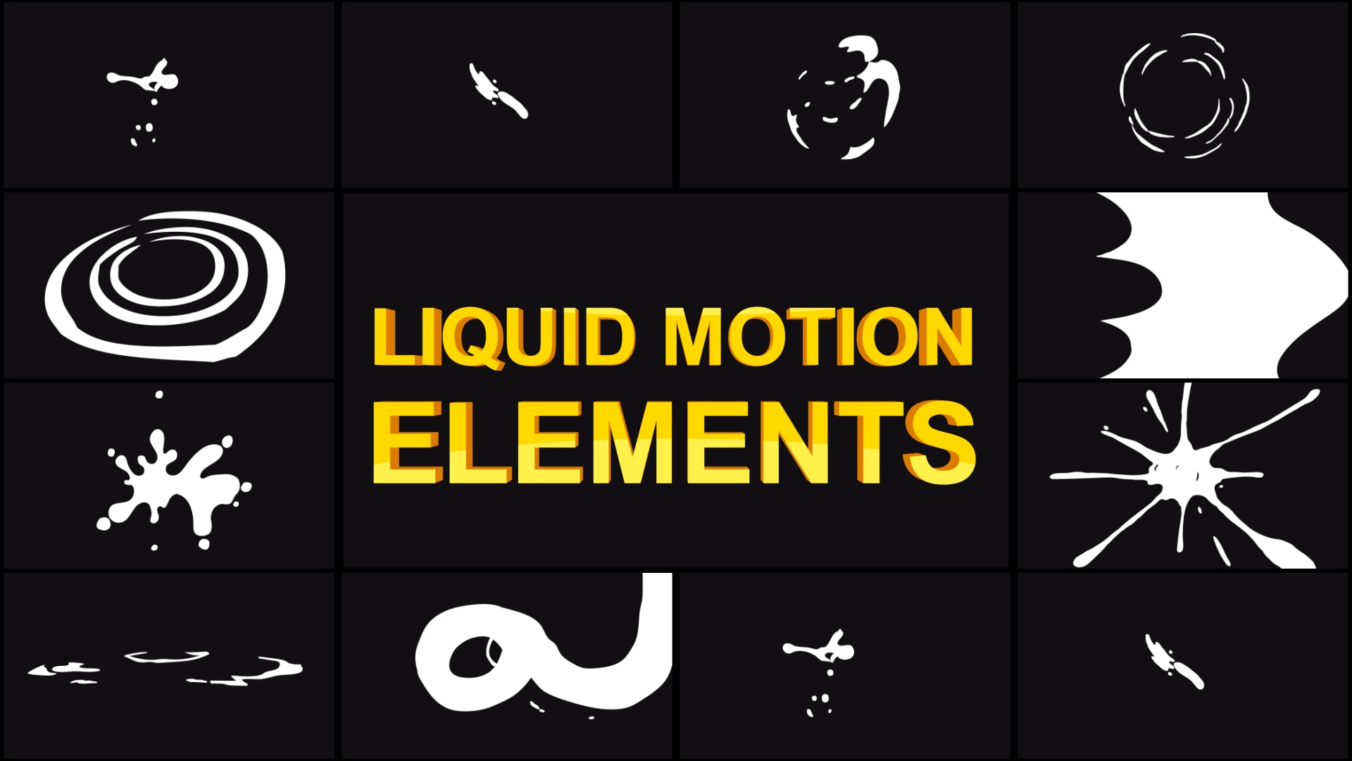 Liquid Motion Elements in 2D Assets UE Marketplace